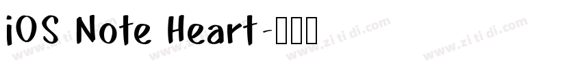 iOS Note Heart字体转换